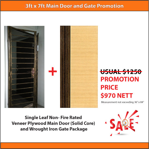 Veneer Main Door and Gate Package