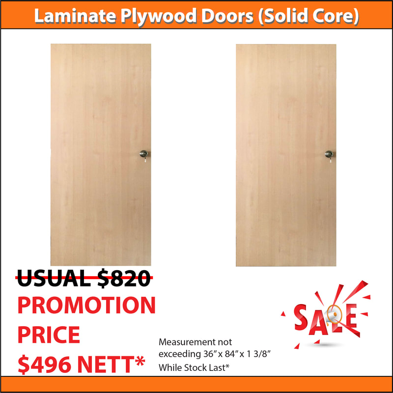 hdb solid laminate doors promotion