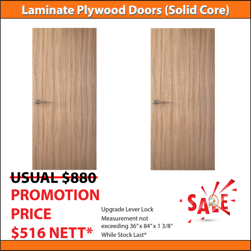 2 Solid Core Laminate Doors Promotion