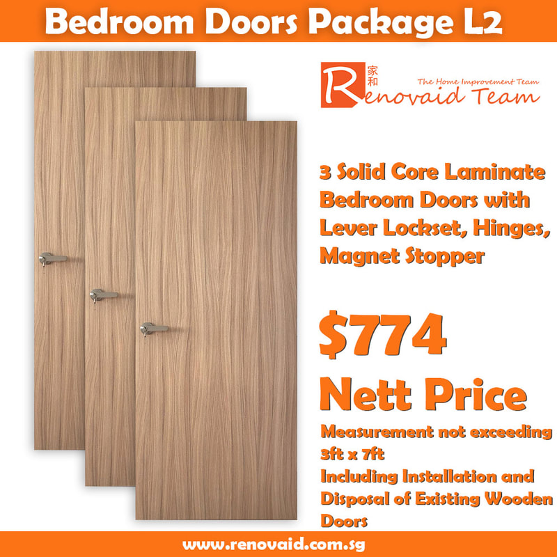 solid core hdb laminate bedroom doors promotion