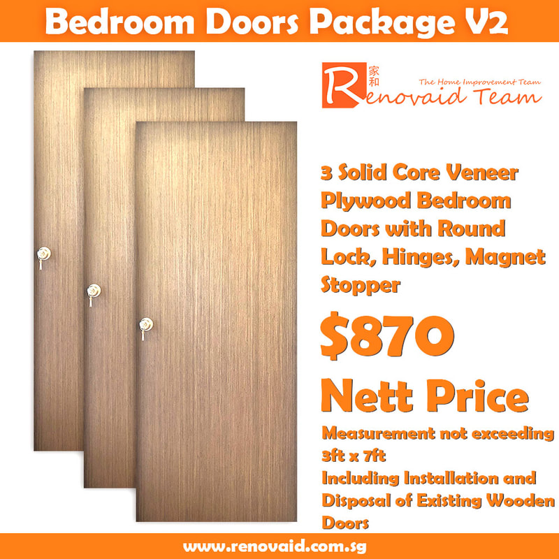 3 solid core veneer plywood bedroom doors promotion