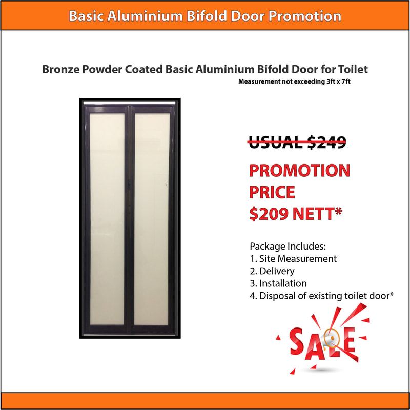 Basic Aluminium Toilet Door Promotion