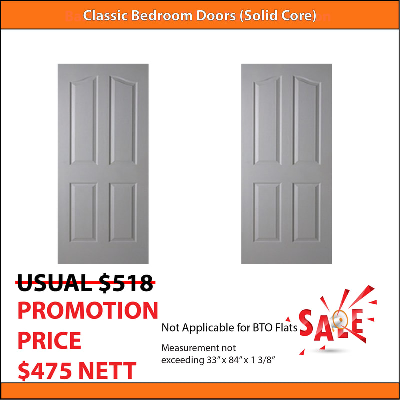 HDB Bedroom Doors - Classic Doors