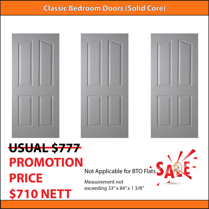 HDB Bedroom Doors - Classic Doors