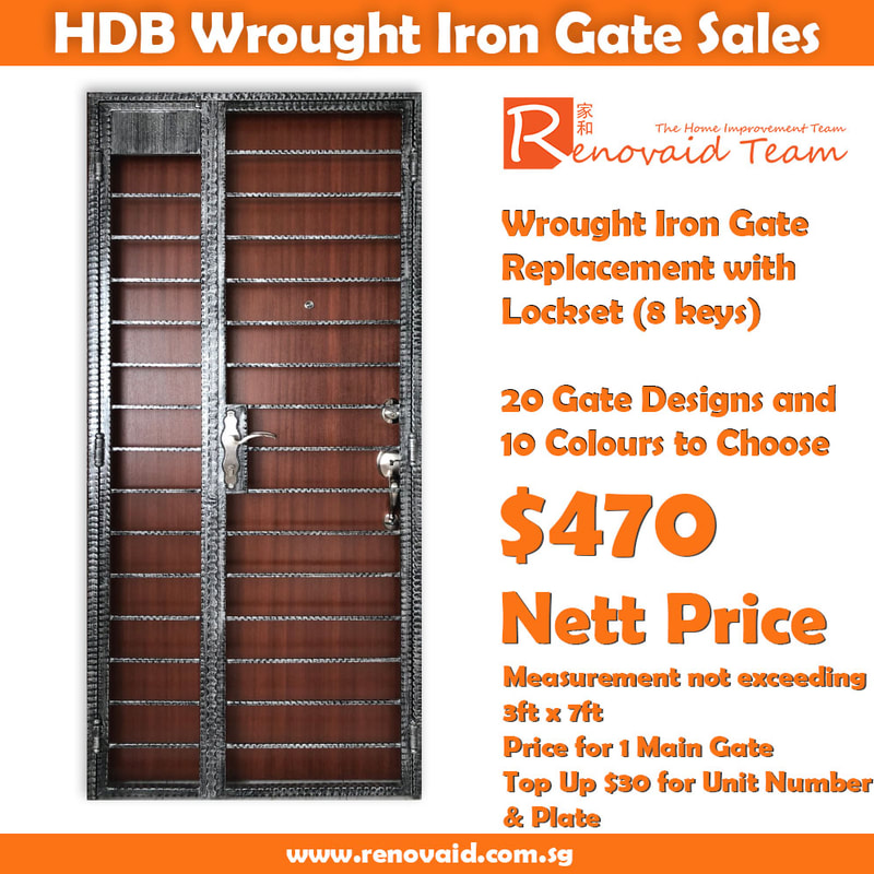 hdb wrought iron gate