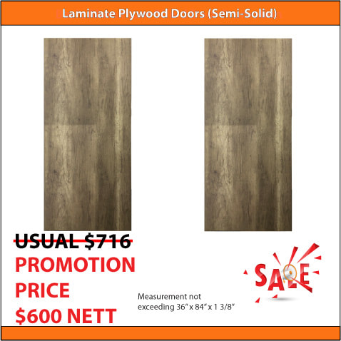 2 Laminate Doors Promotion
