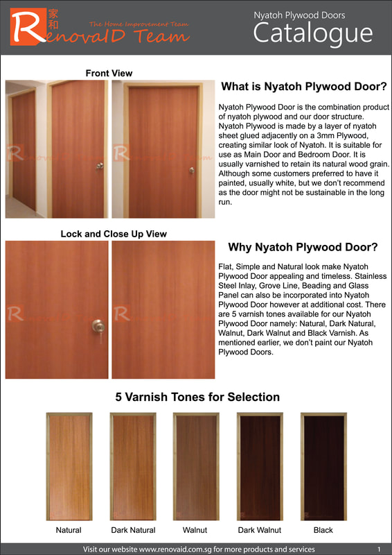 nyatoh plywwod doors catalogue 1
