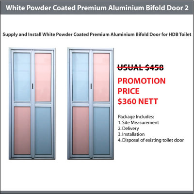 WPC Premium Bifold Toilet Door