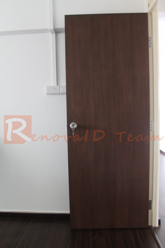 Nyatoh Plywood Bedroom Doors Projects - Renovaid Team