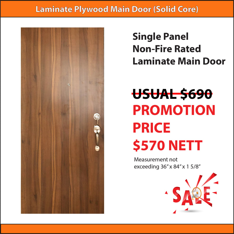 hdb laminate main door promotion