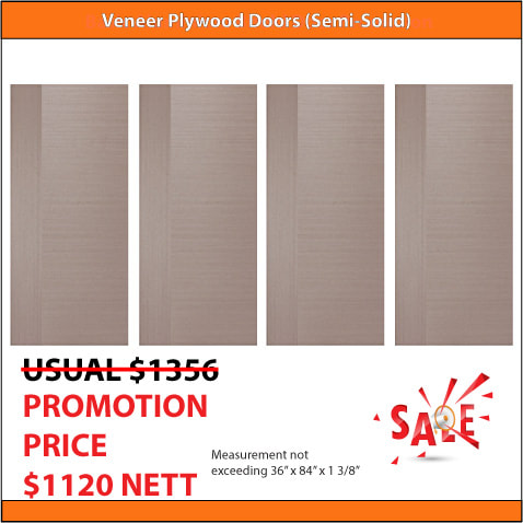 Veneer Plywood Doors For HDB Flats