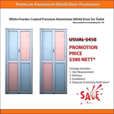 WPC Premium Bifold Toilet Door