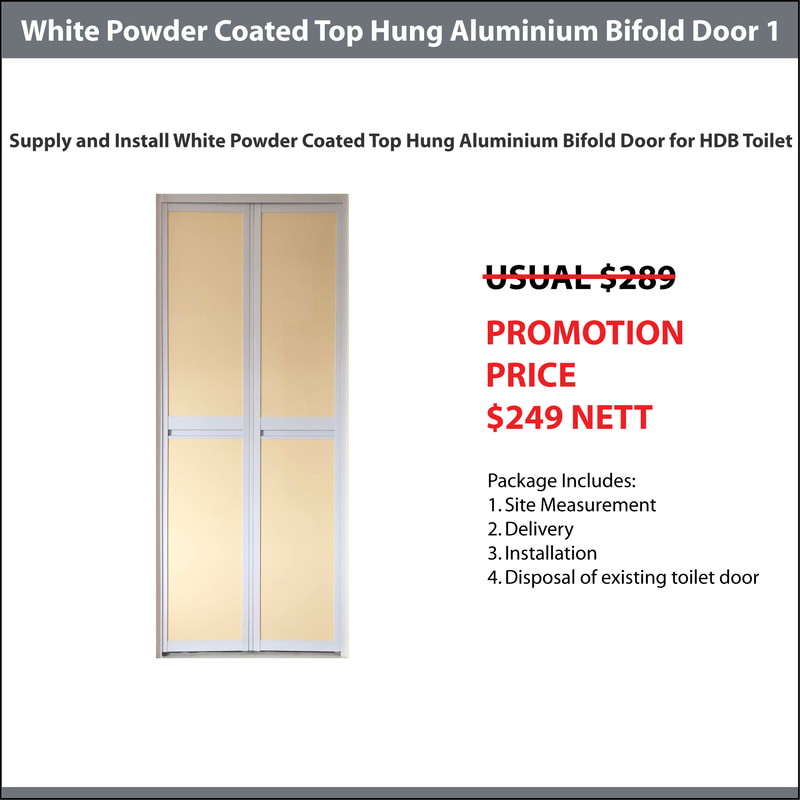 Top Hung Roller (WPC) Aluminium Bifold Promotion