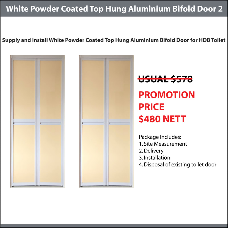 Top Hung Roller (WPC) Aluminium Bifold Promotion